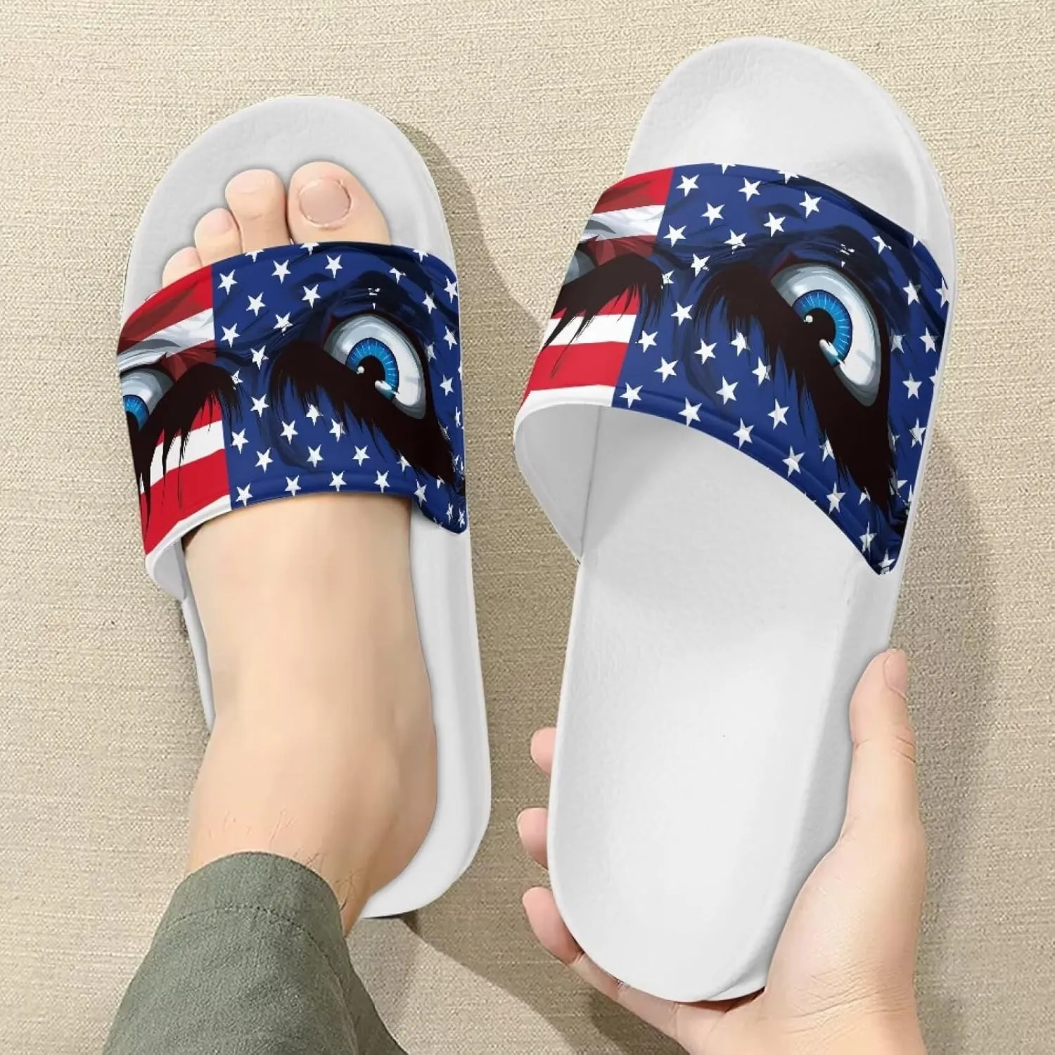 2025 New Cloud Slippers for Men Comfortable Summer Beach Sandals Fashion Lightweight Slip On Bath Slipper for Garden US 5-14 White Sole
