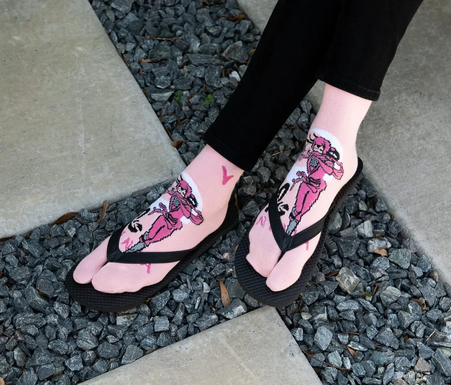 3 pairs V-Toe split-toe flip flop socks size women 7-11.5 men 6-10.5