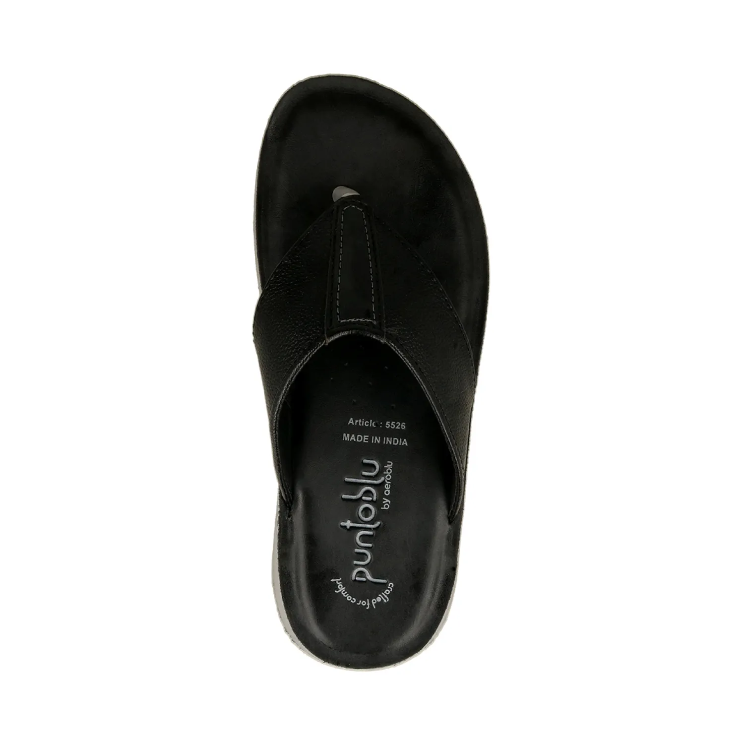 5526-Men’s Classic Daily Wear Leather Slipper