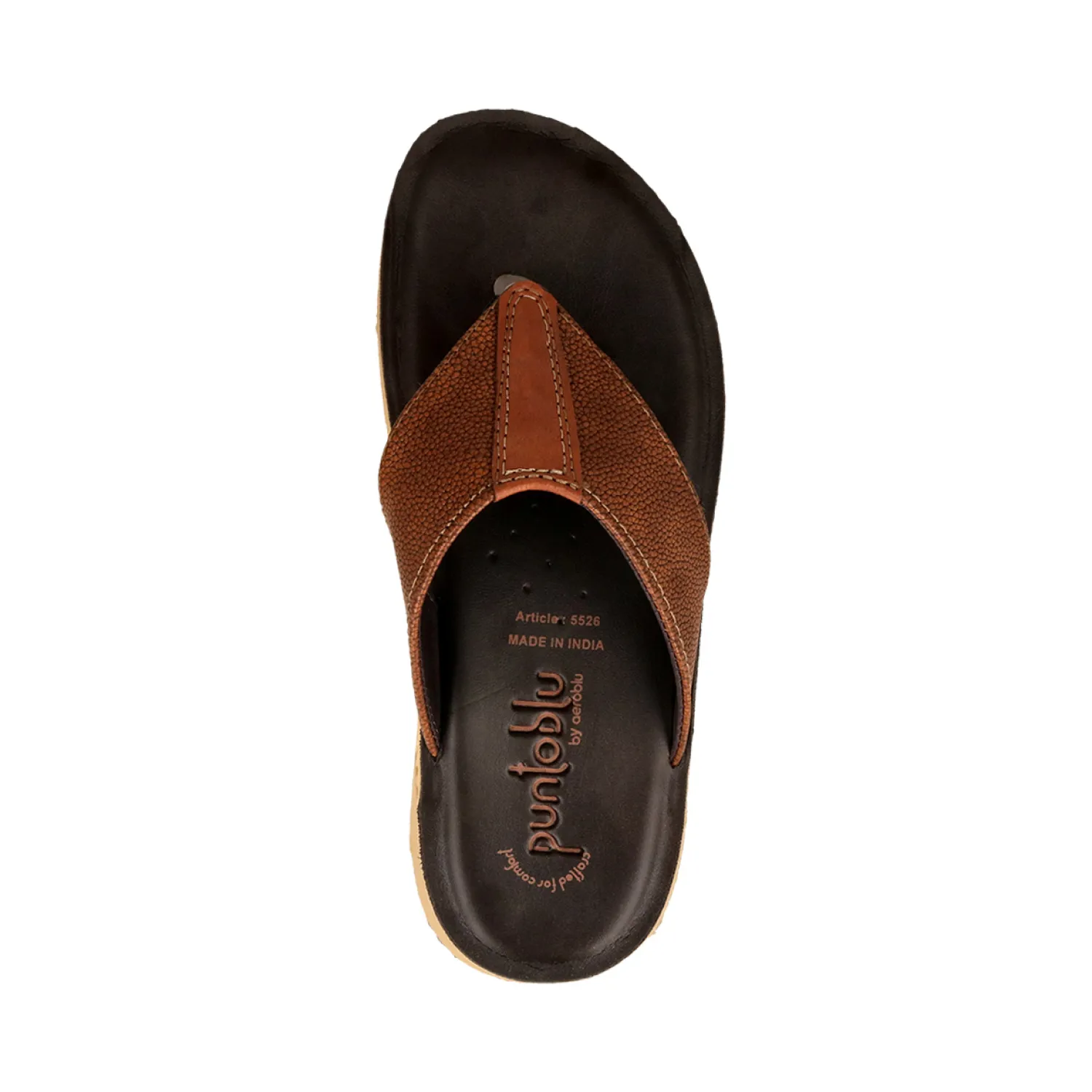 5526-Men’s Classic Daily Wear Leather Slipper