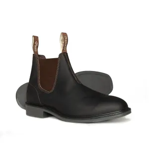 816030-Oil Kip V-Cut Riding Boot-CLARET