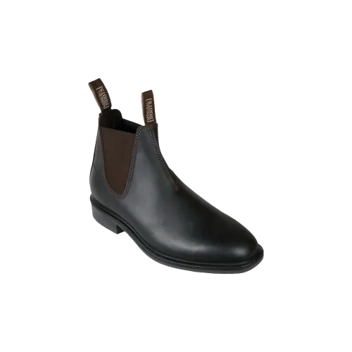 816030-Oil Kip V-Cut Riding Boot-CLARET