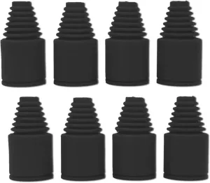 8pcs Axle Boot Set for Wicked Edge Ball Joints Hpi Baja Rovan 5B 5T 5Sc King Motor Redcat Rampage Mt v3,22 x 47mm Black