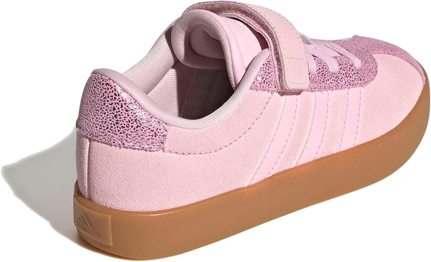 adidas Unisex-Child Vl Court 3.0 Elastic Lace & Strap Sneaker