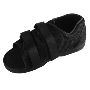 Adjustable Post Op Recovery Shoe - Support for Foot Surgery, Fractures, Bunions, and Hammer Toe - Left/Right Foot - Lightweight Closed Toe Medical Walking Shoe for Seniors (Large)