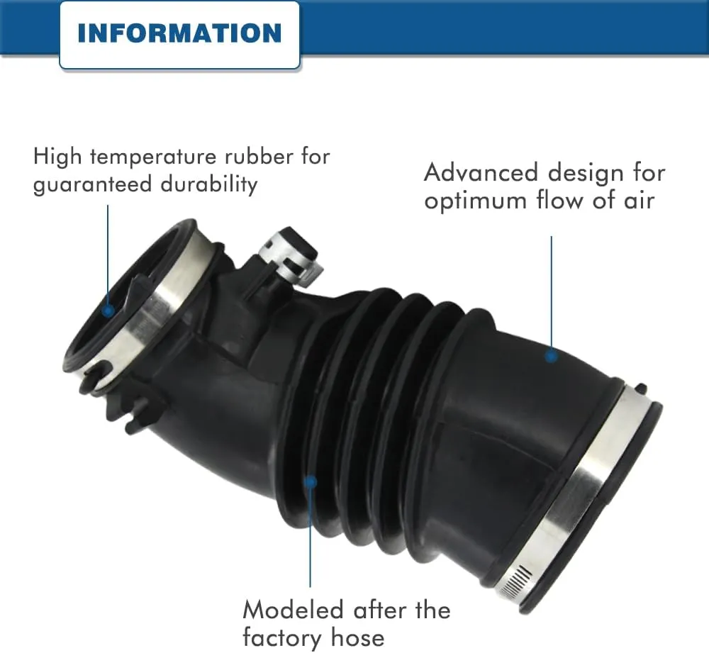 Air Intake Hose Compatible with Honda Odyssey 2011 2012 2013 2014 2015 2016 2017 V6 3.5L - Intake Filter Tube Replaces # 165784S100, 696-159 17228RV0A00 - Air Intake Duct Tube Boot