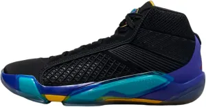 Air Jordan XXXVIII Aqua Basketball Shoes (DZ3356-001, Black/Bright Concord/Aquatone/True Red) Size 10.5