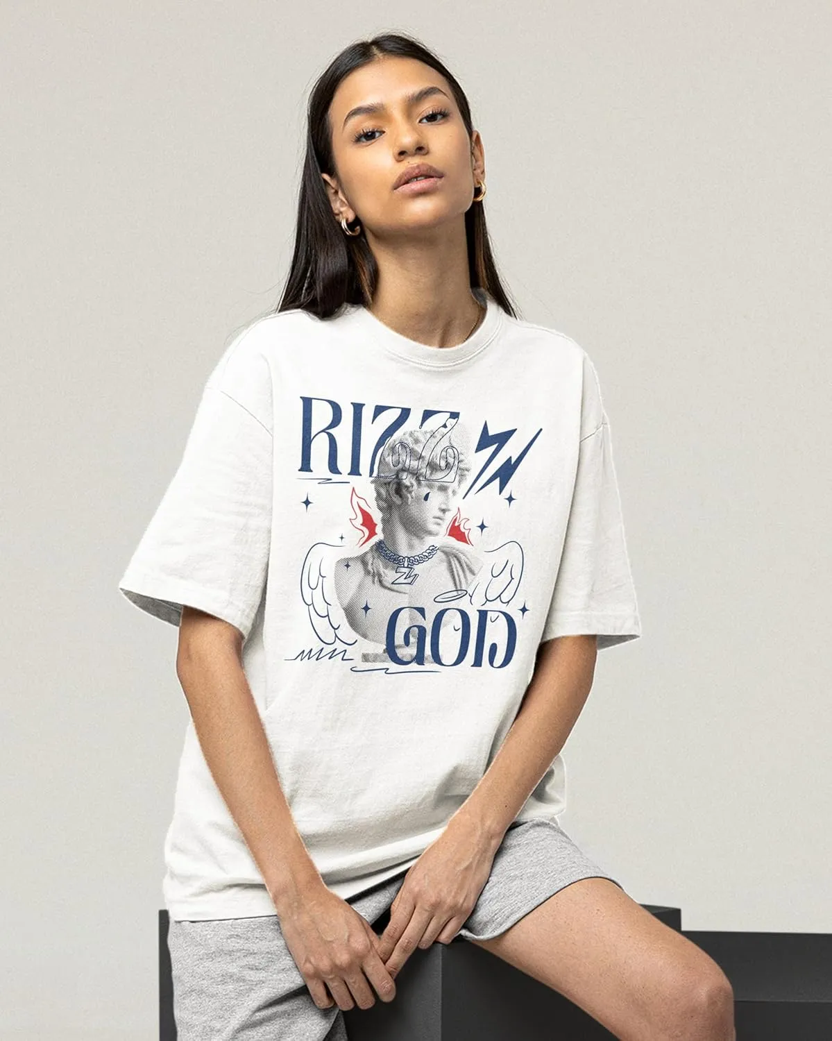 AJ 1 Rare Air 1s 4s Rare 4 Shirt, Rizz God, Shirts Match Sneakers 2D Sneaker T-Shirt Teee