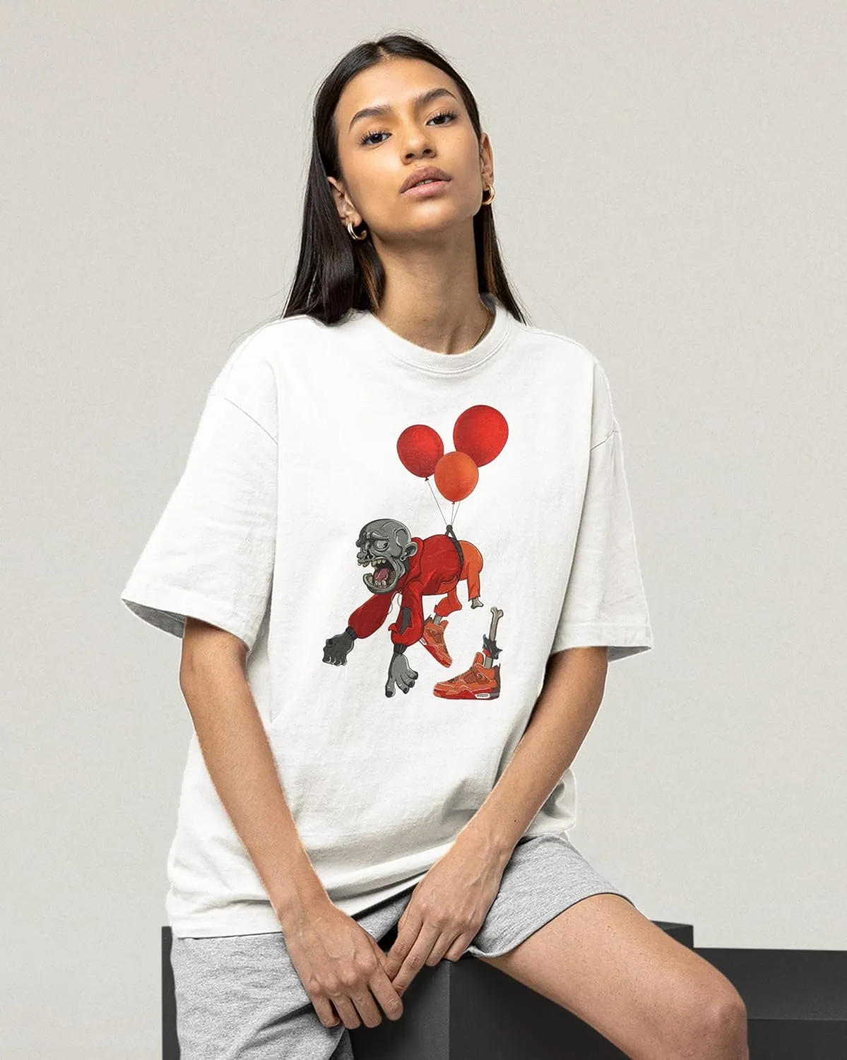 AJ 4 Brick by Brick 4s Shirt, Sneaker Zombie, Shirts Match Sneakers 2D Sneaker T-Shirt Teee