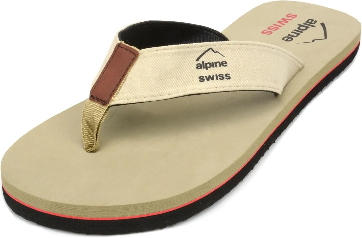 Alpine Swiss Mens Flip Flops | Lightweight Thong Sandals | Beach Sandals with EVA Sole for Comfort | Stylish Durable Flip Flops for Men Perfect for Casual Wear, Pool, and Outdoor Activities
