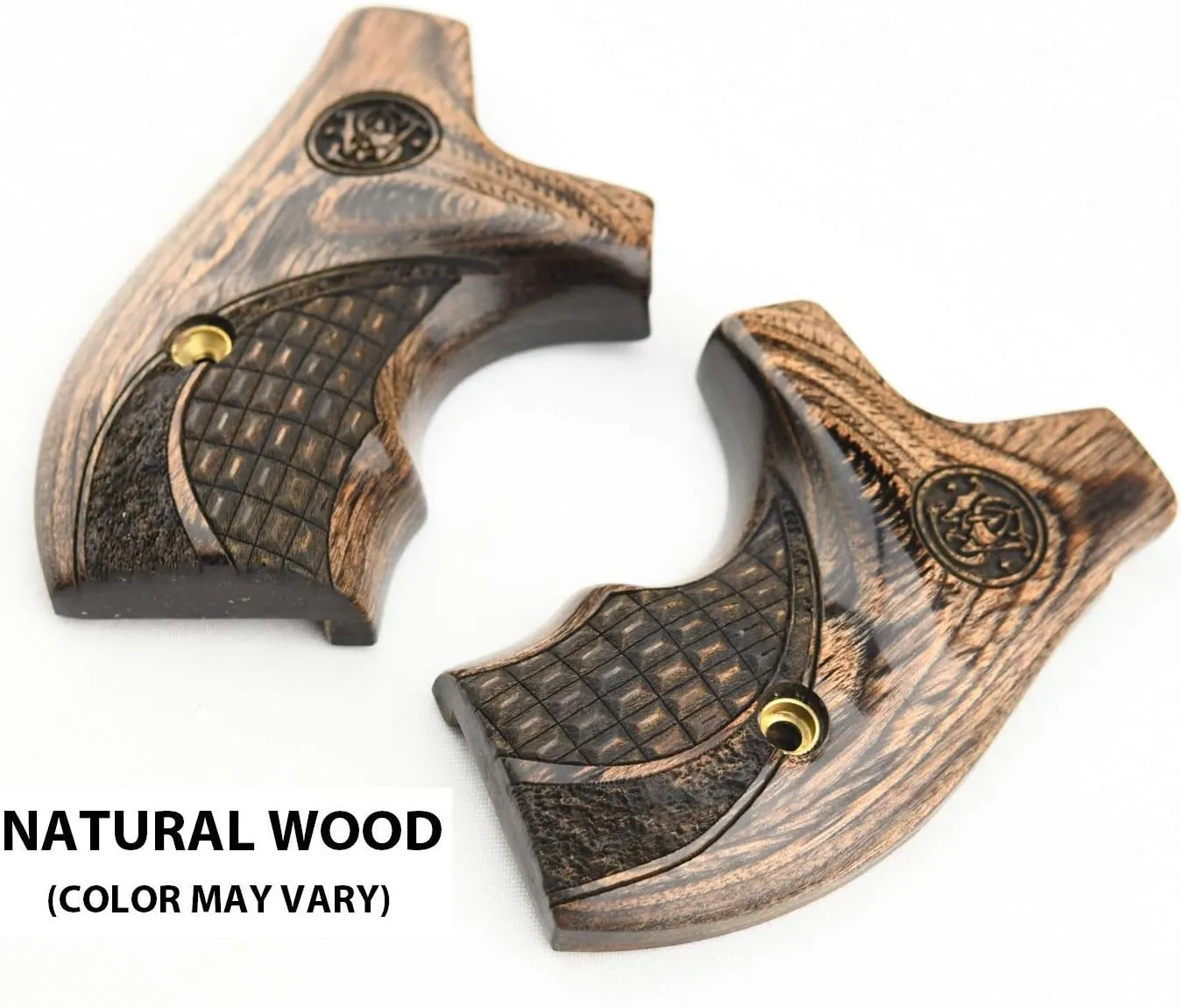 Altamont - S&W J Round Revolver Grips - Boot - Real Wood Gun Grips fit Smith & Wesson J Frame Round Butt .38 Special and 9mm Revolvers - Made in USA