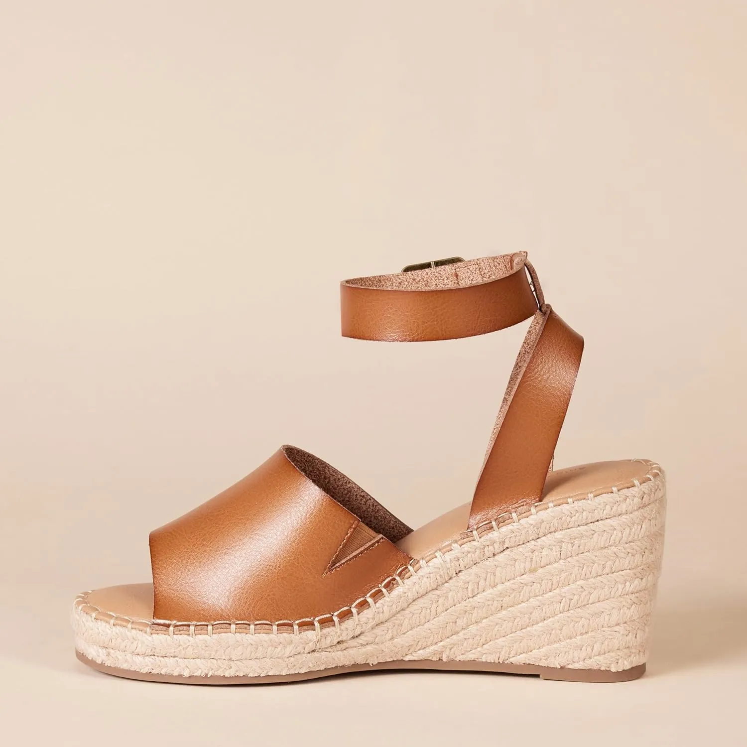 Amazon Essentials Women's Comfortable Wedge Espadrille Sandal