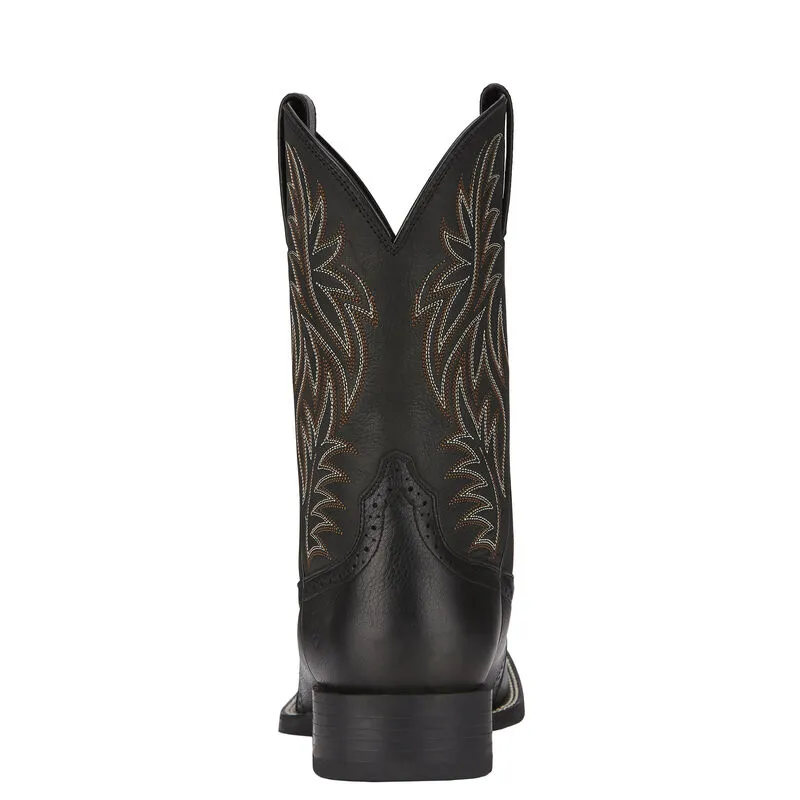 Ariat Men's Sport Black Deertan Western Boot
