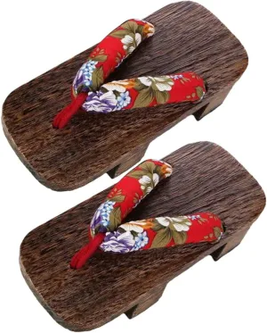 ARTIBETTER Wedge Sandal 1 Pair Slippers Kimono Cloth Male Sawdust Cosplay Japanese Clog Slippers