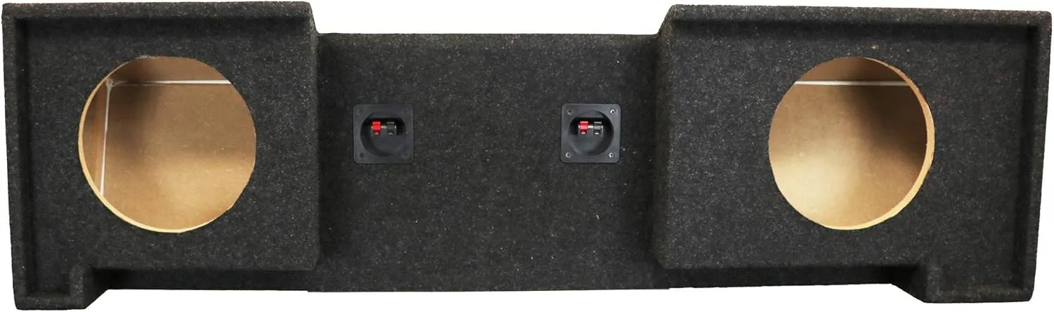 Atrend Bbox A102-10CP Dual 10â€ Sealed Subwoofer Enclosure Fits 1988-1998 Chevrolet / GMC Full Size Extended Cab, Charcoal