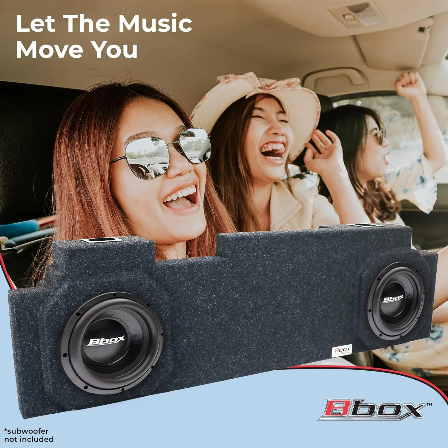 Atrend Bbox Dual 10" Sealed Carpeted Subwoofer Enclosure - Fits 2001 - 2013 Chevrolet / GMC Avalanche/Escalade - Subwoofer Box Improves Audio Quality, Sound & Bass - Charcoal