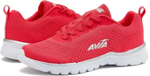 Avia Dive Lightweight Running Sneakers for Women with Memory Foam - Black, Red, & Blue