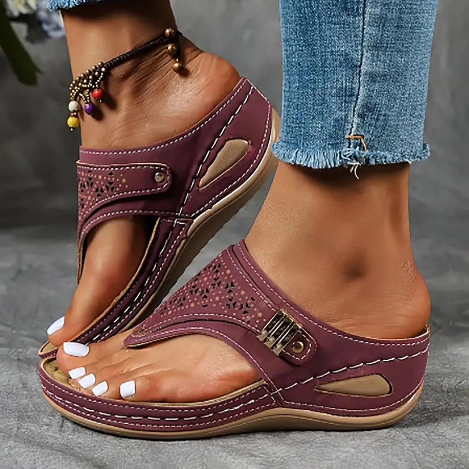 Avylays Orthopedic Sandals,Breathable Mesh Hollow Sports Sandals,Orthopedic Flip-Flops Summer Comfortable Sandals