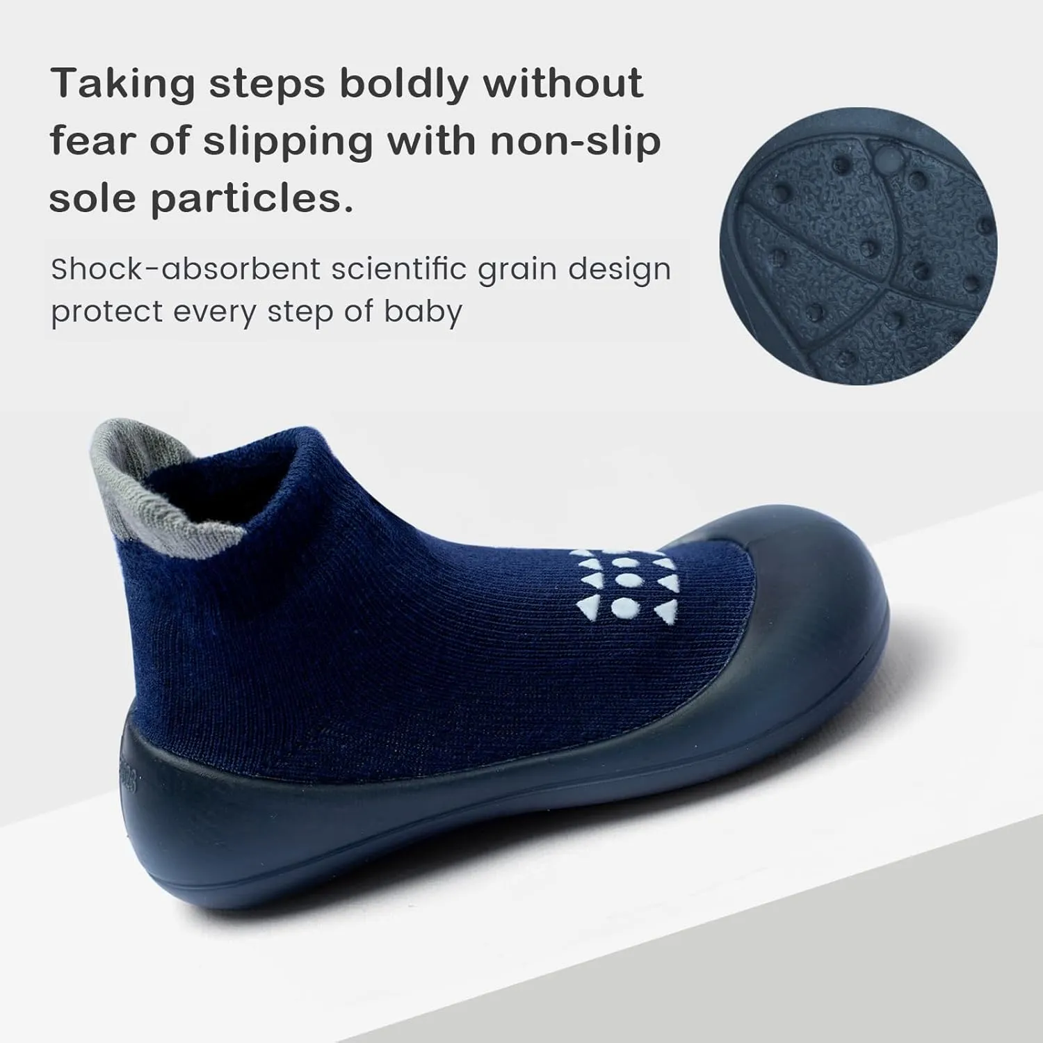 Baby Sock Shoes Baby Walking Shoes Infant Non-Slip Breathable Slippers with Soft Rubber Sole Baby Boys Girls Sneakers