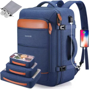 Bagsure Travel Backpack, 42L Carry on Luggage, Flight Approved Expandable Backpack, Laptop Backpack