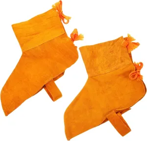 Balacoo 1Pair Cowhide Welding Shoe Protector Durable Boot Covers for Men Heat Welding Footwear Easy for Welder Safety During Work