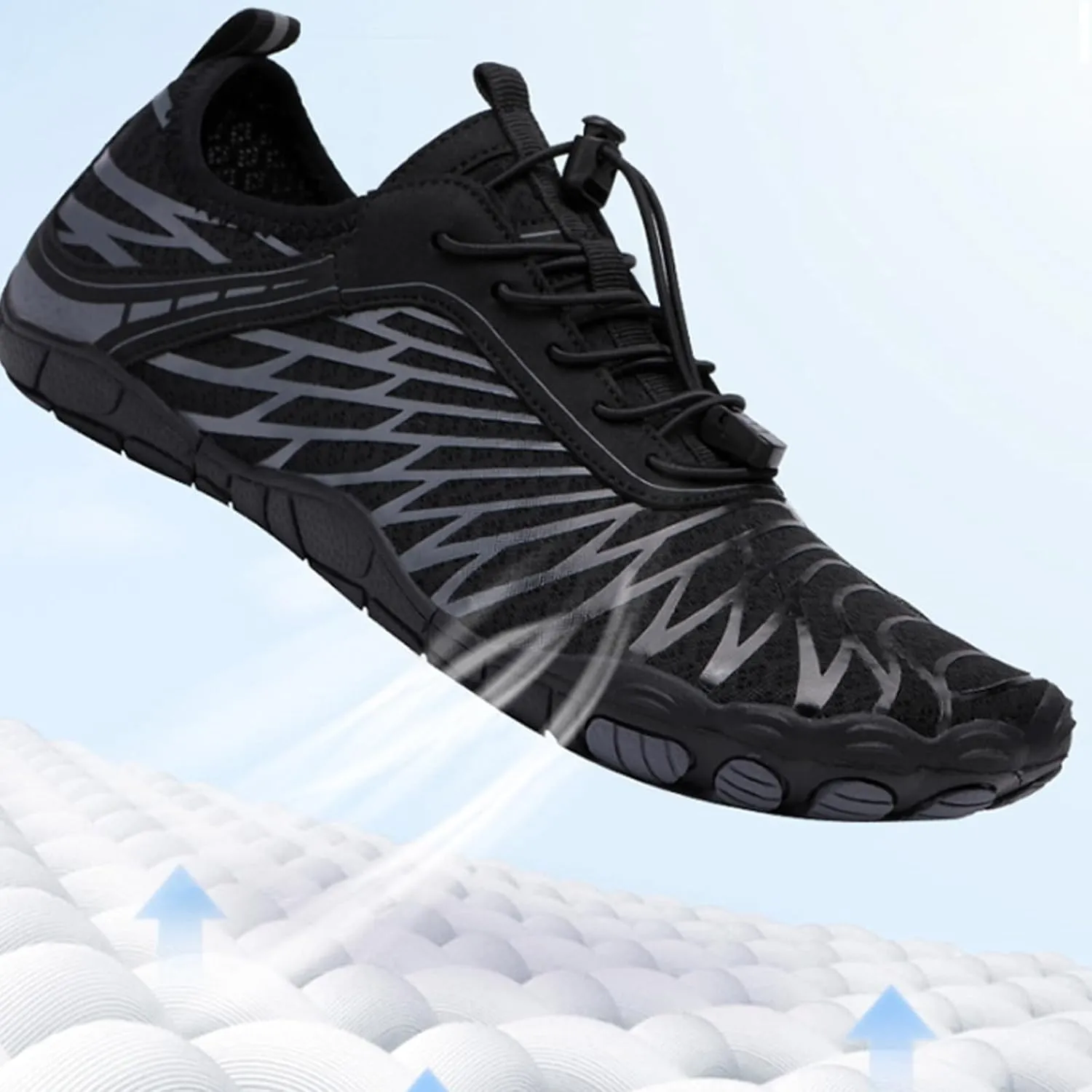 Barefoot Shoes Women Men, Unisex Waterproof Non Slip Hiking Shoes, Wide Toe Walking Hike Barefoot Footwear Shoes