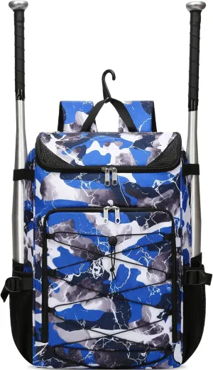 Baseball Softball Gear Bag Backpack for Boys Girls Ages 6-8 8-12 12-14 Large Kids T-Ball Bat Bags with Ventilated Shoe Compartment Baseball Softball Players Stuff Supplies