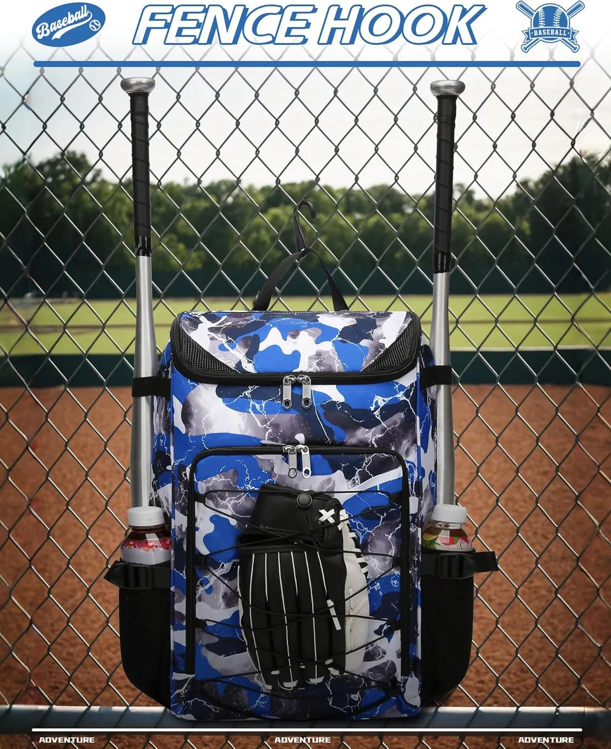 Baseball Softball Gear Bag Backpack for Boys Girls Ages 6-8 8-12 12-14 Large Kids T-Ball Bat Bags with Ventilated Shoe Compartment Baseball Softball Players Stuff Supplies