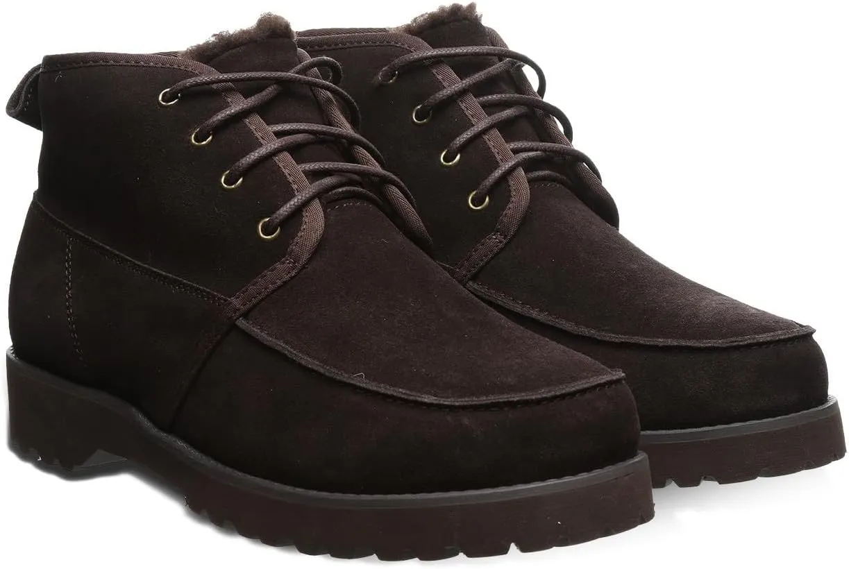 BEARPAW Men's Kyle Boot | Classic Suede Lace-Up Boot