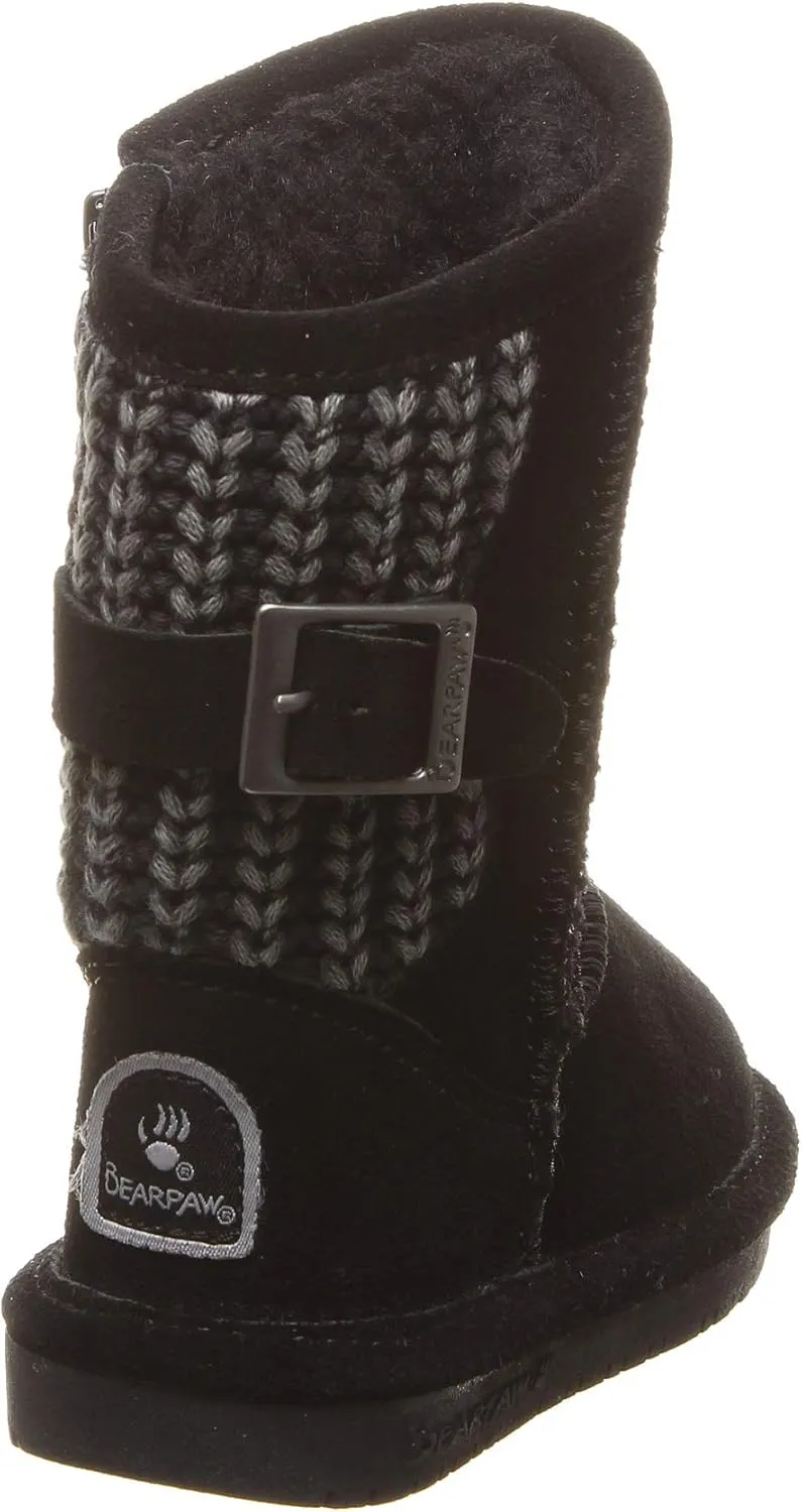 BEARPAW Toddler Boshie Multiple Colors | Toddler's Boot Classic Suede | Kid's Slip On Boot | Comfortable Winter Boot
