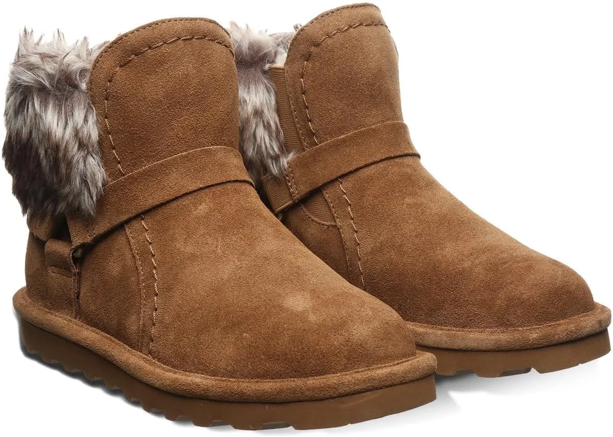 BEARPAW Womens Konnie Suede Winter Ankle Boots