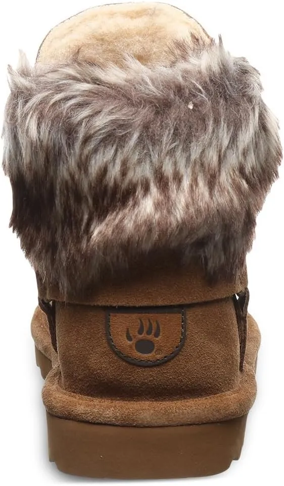 BEARPAW Womens Konnie Suede Winter Ankle Boots
