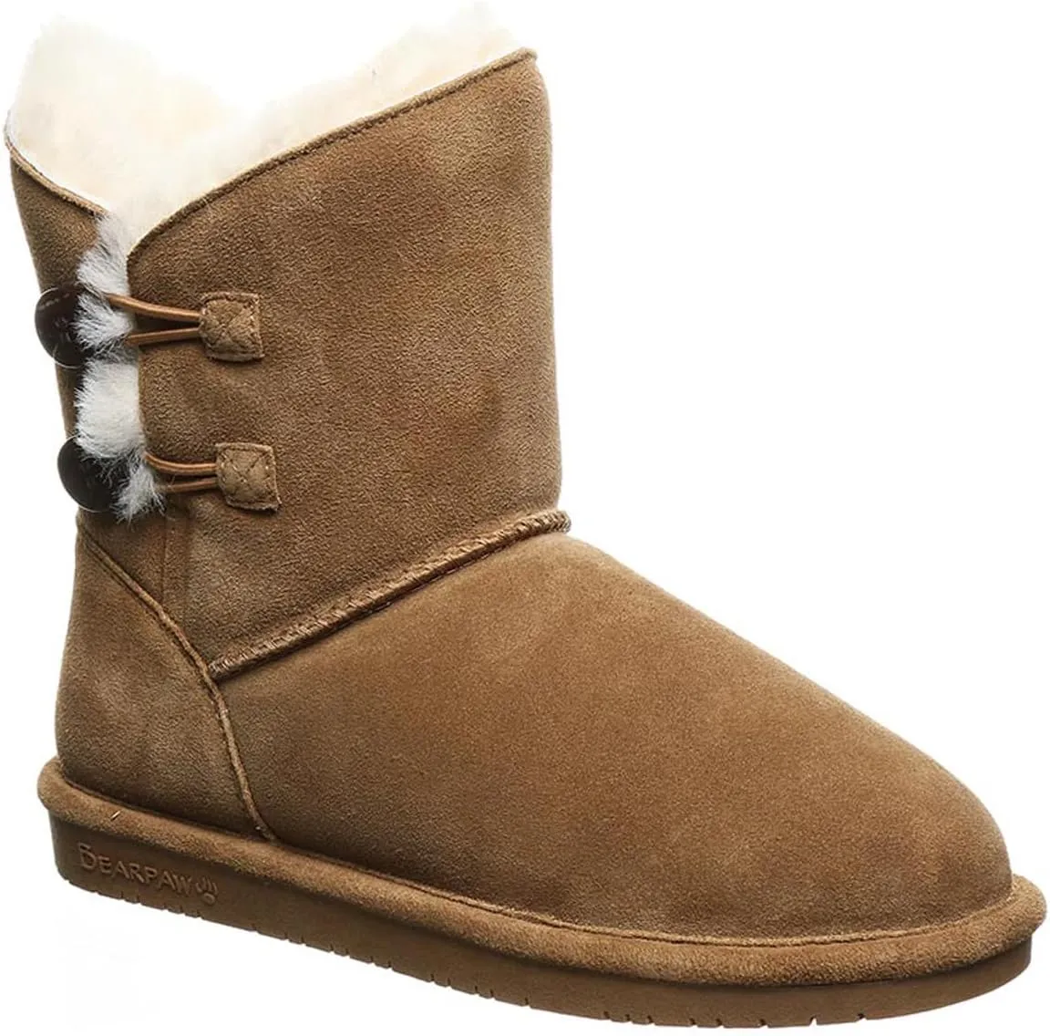 BEARPAW Women's Rosaline Wide Multiple Colors | Women's Fashion Boot | Women's Slip On Boot | Comfortable Winter Boot