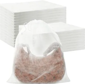 Berlune 100 Pcs Dust Bags for Purses Storage Bags for Handbags Non Woven Fabric Handbags Storage, Shoe Travel Package for Packing, Home Closet Organizer Dust Cover (15.7inx19.7in)