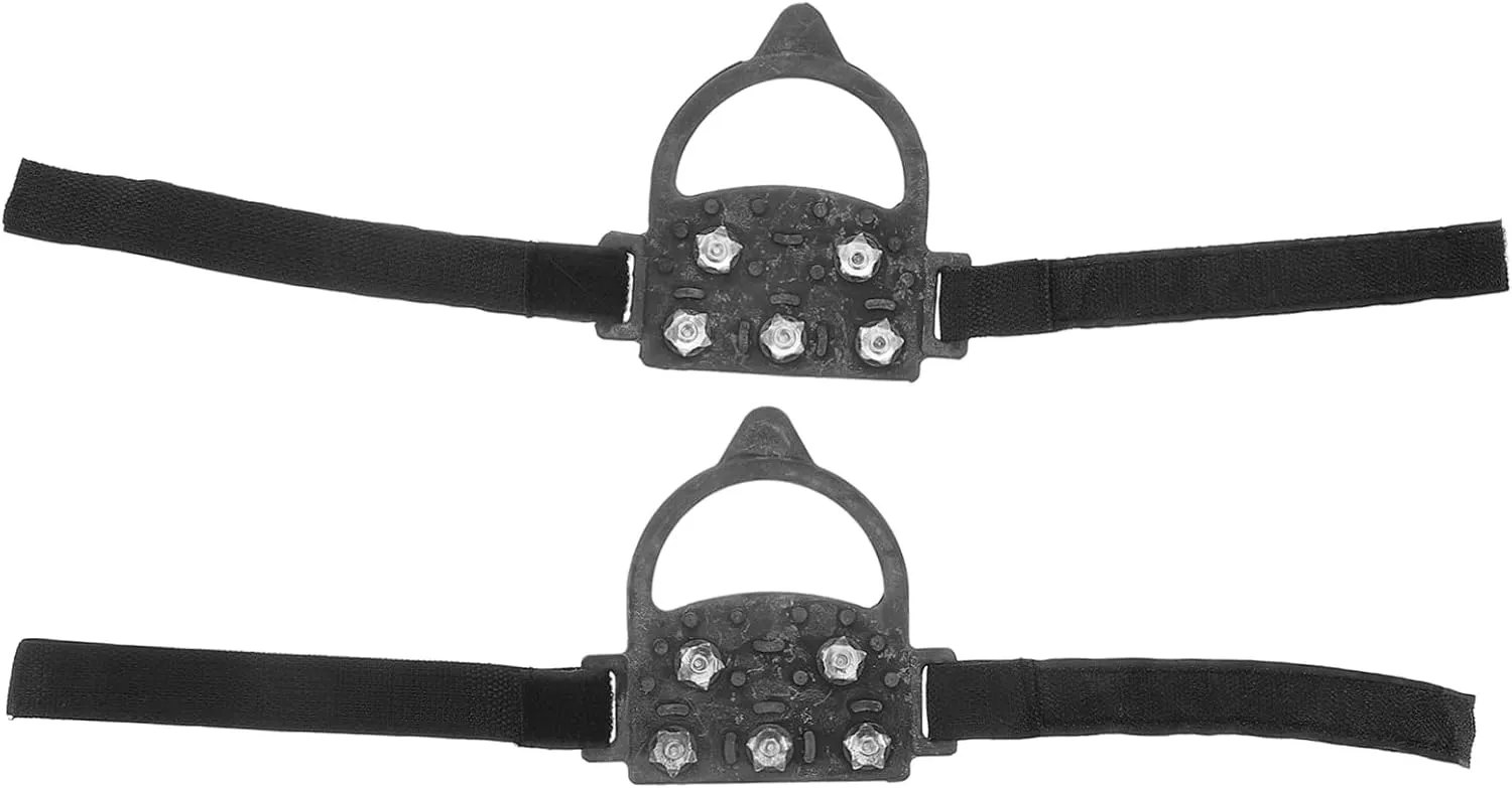 BESPORTBLE Outdoor Tooth Ice Cleats for Shoes and Boots Non Slip Climbing Spikes for Snow and Ice Durable Traction Grippers for Hiking and Winter Walking