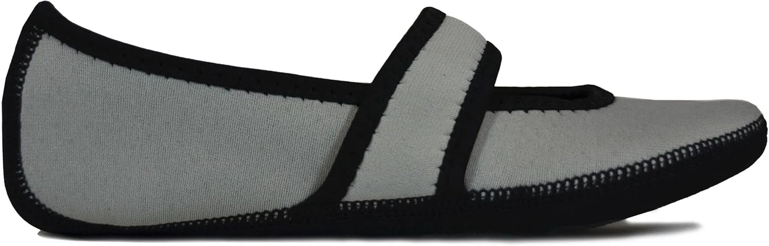 Betsy Lou Women's Slippers, Foldable, Flexible Flats, Slipper Socks, Travel Slippers, Exercise Shoe, Dance Shoe, Yoga Socks, House Shoes, Indoor Shoes