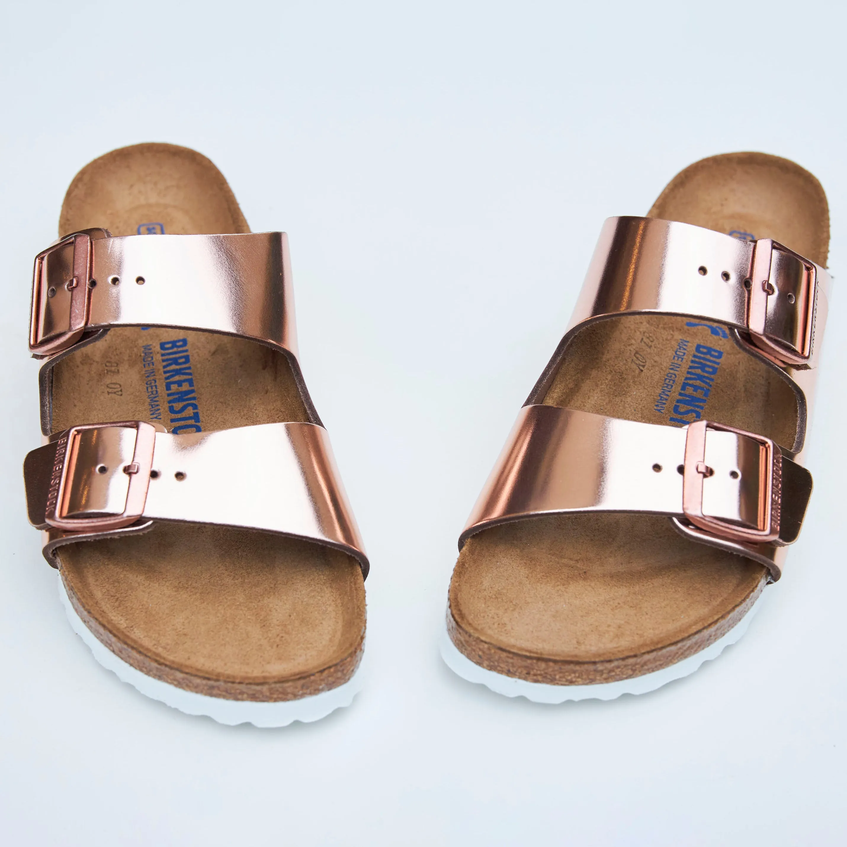 Birkenstock Metallic Copper Arizona Sandals