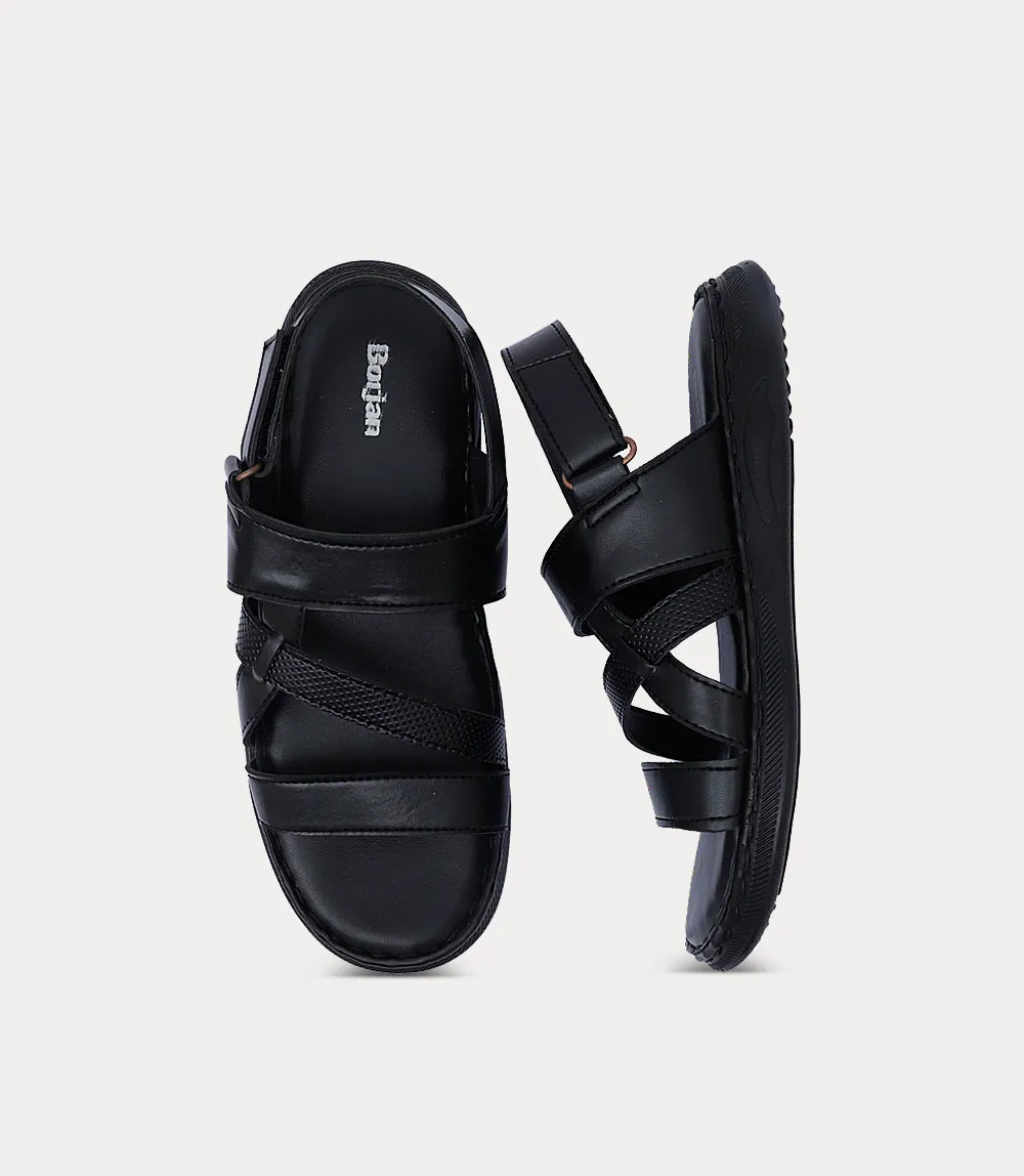 BM6940-BLACK-Men Sandal