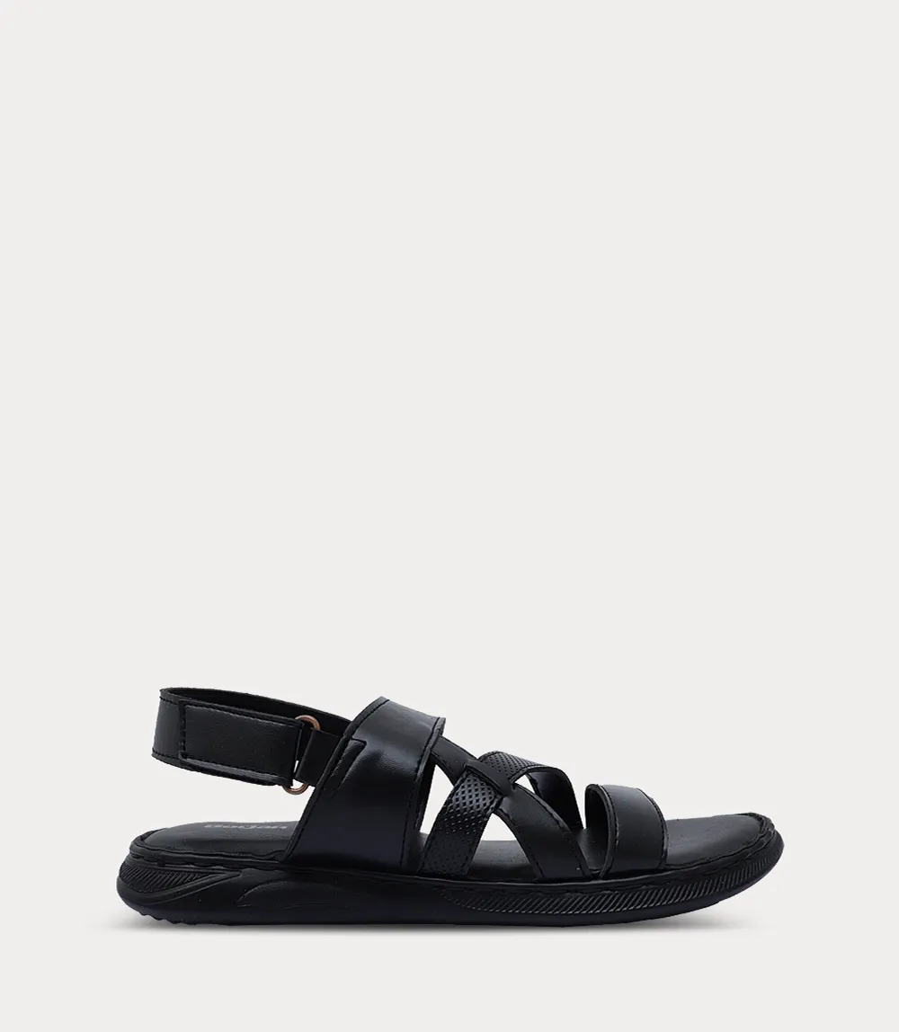 BM6940-BLACK-Men Sandal