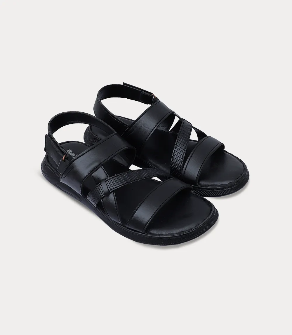 BM6940-BLACK-Men Sandal