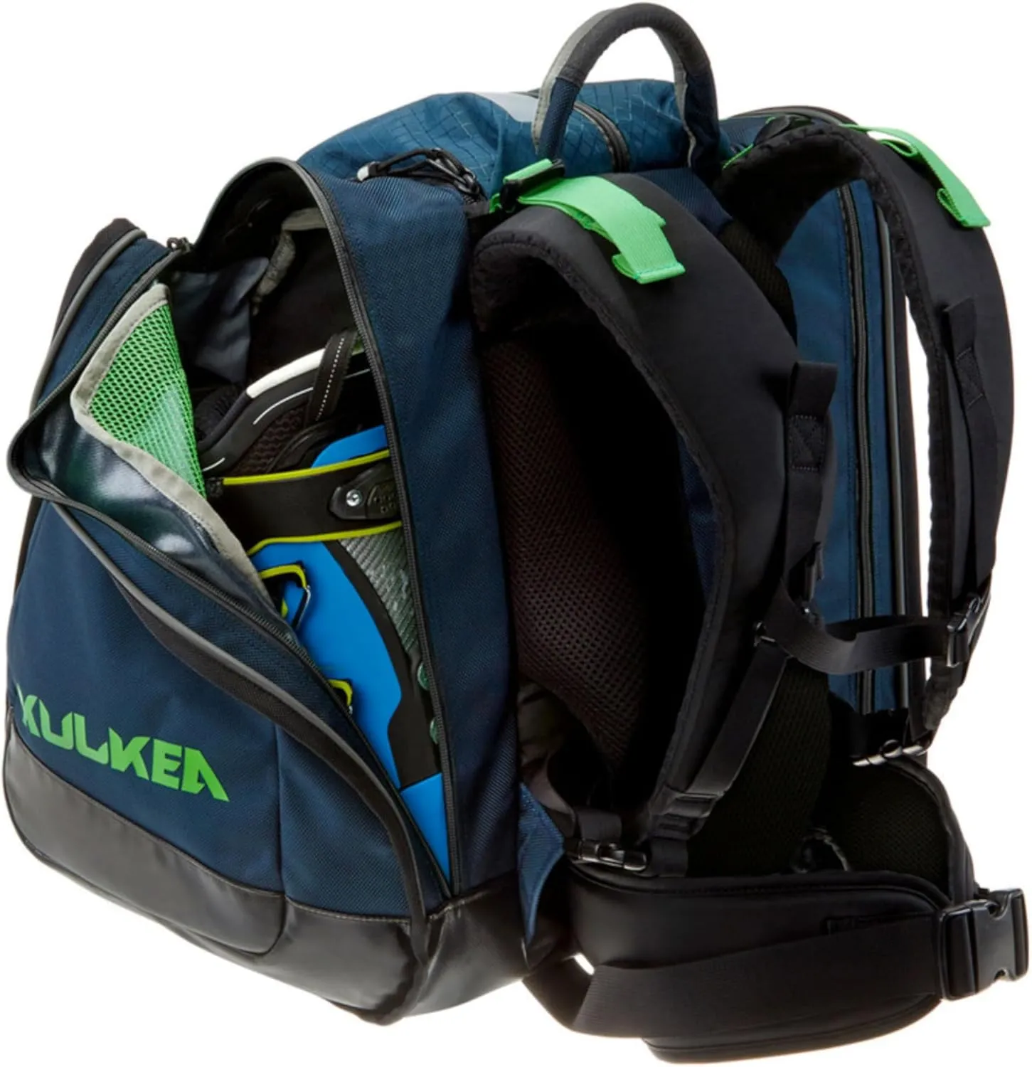 Boot Trekker Ski Boot Backpack - Ski Boot Bag With External Helmet Sling - Durable, Spacious, Water Resistant Gear & Boot Storage