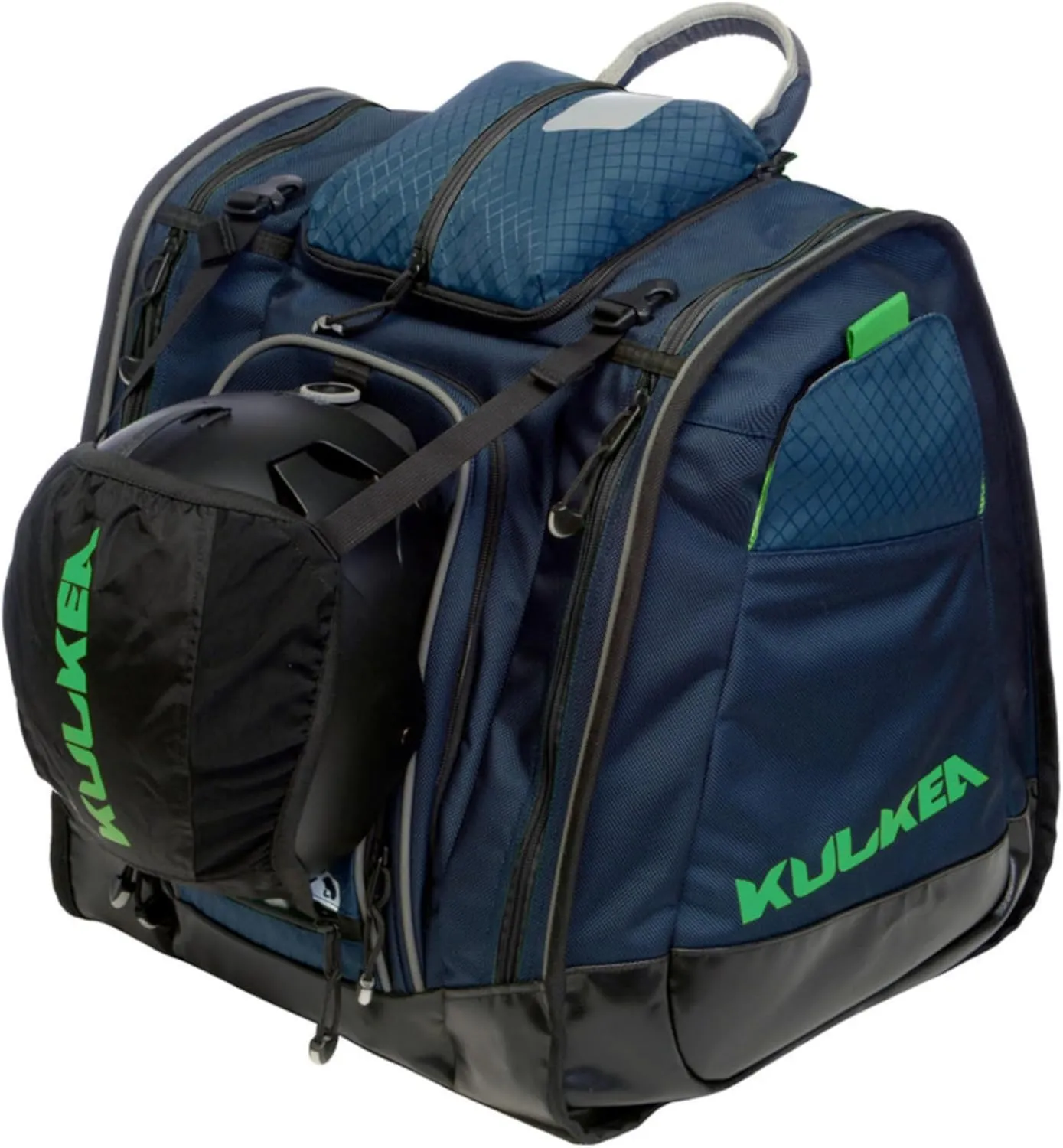 Boot Trekker Ski Boot Backpack - Ski Boot Bag With External Helmet Sling - Durable, Spacious, Water Resistant Gear & Boot Storage
