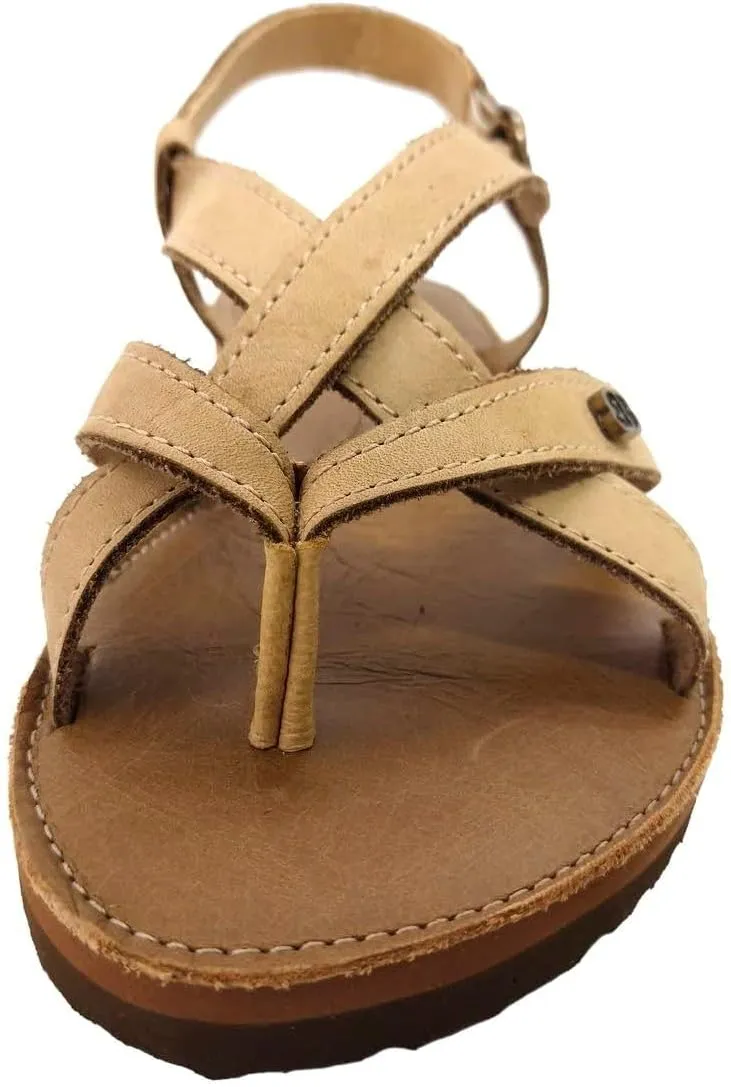 BoraBora Praia da Pipa | Women's Leather Sandal Prime Brazilian Style Comfortable Adjustable Strappy