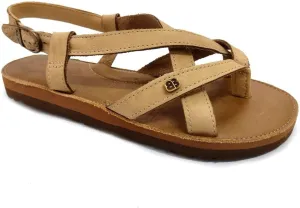BoraBora Praia da Pipa | Women's Leather Sandal Prime Brazilian Style Comfortable Adjustable Strappy