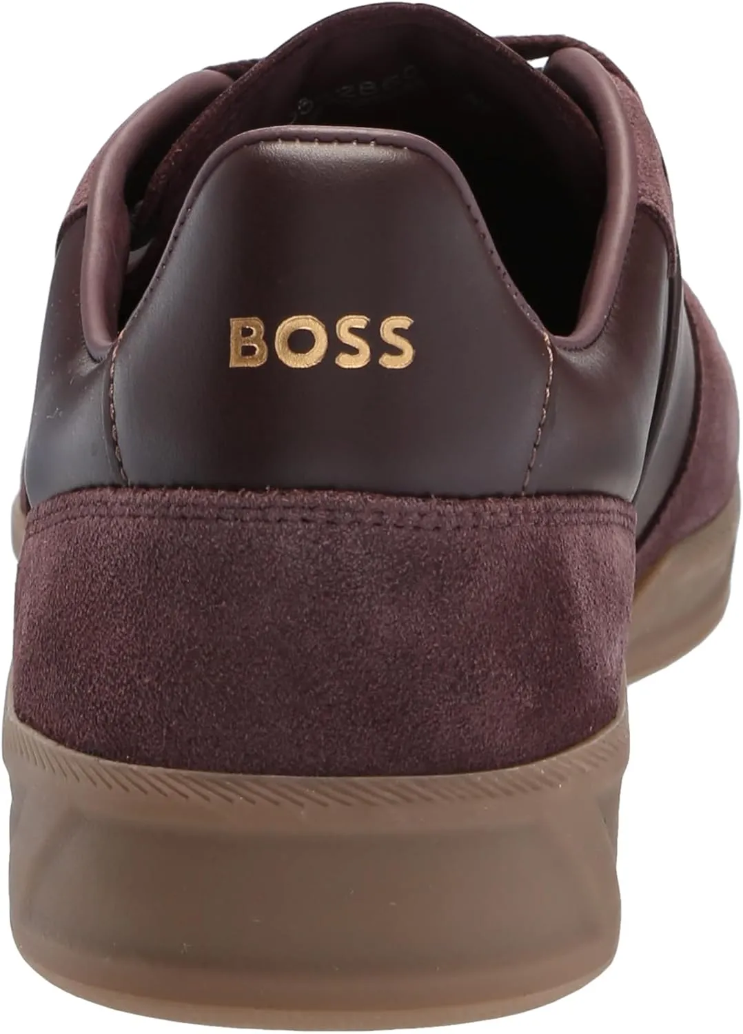 BOSS Men's Soft Leather Block Logo Low Top Sneaker