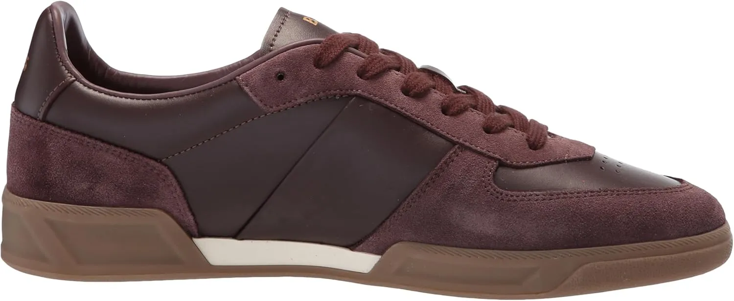 BOSS Men's Soft Leather Block Logo Low Top Sneaker