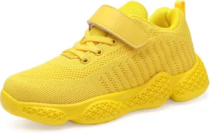Boys Girls Sneakers Knitted Mesh Sports Shoes Breathable Lightweight Running Shoes for Kids Fashion Athletic Casual Shoes (Little/Big)