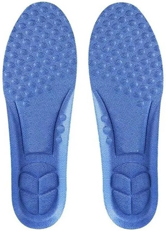 Breathable Sports Insoles for Sneakers Shock Absorption Shoe Sole Deodorant Template Running Foot Pads Inner Soles Feet Shoes(D,Large)
