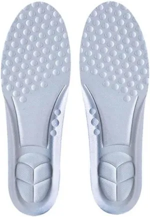 Breathable Sports Insoles for Sneakers Shock Absorption Shoe Sole Deodorant Template Running Foot Pads Inner Soles Feet Shoes(D,Large)