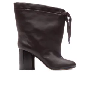 Brown Tabi Drawstring Ankle Boots - Chic Brown - Chic Brown